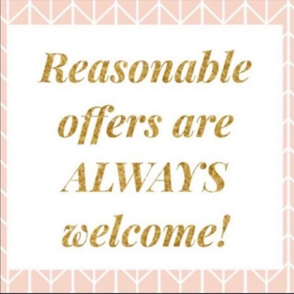 Reasonable offers accepted